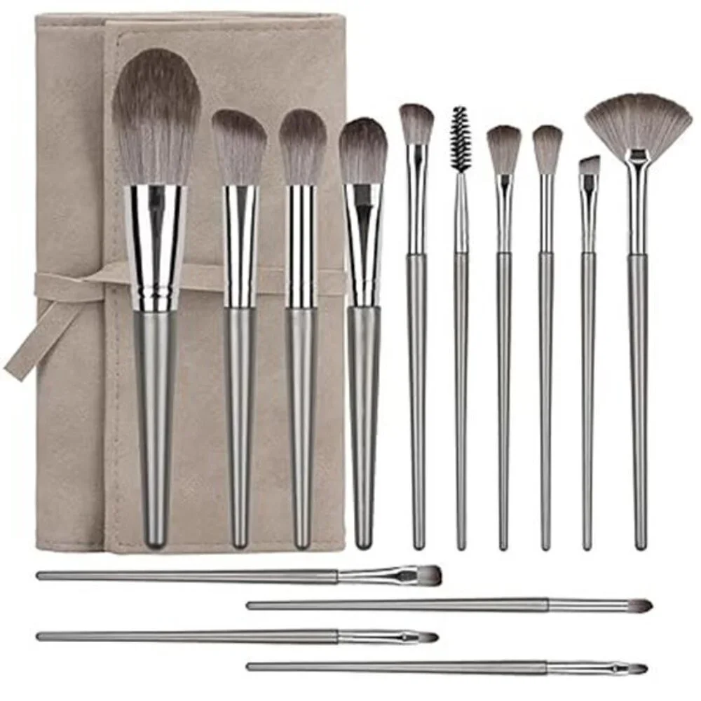 Makeup 14pc Brush Set w/ Pouch Professional Eye and Face Foundation Brush Set